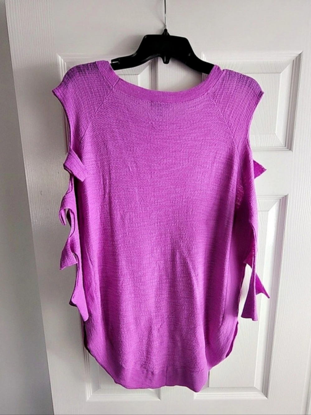 Express Side Ruffle Tunic in Pink Size Small Like New